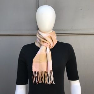 Louisa Perini Cashmere Scarf in Brown and Pink